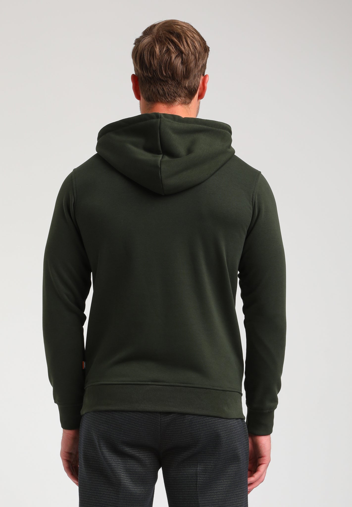 Hoodie met 3D embroidery | Army